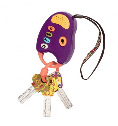 Zestaw kluczy FunKeys z pilotem fioletowe B.Toys