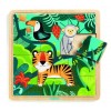 Dżungla puzzle drewniane 15 el. Djeco 3+