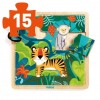 Dżungla puzzle drewniane 15 el. Djeco 3+