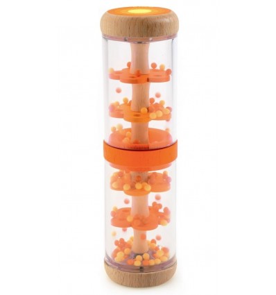 Shaker pomarańczowy deszczownica z kulkami Djeco