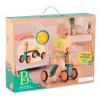 Drewniany rowerek biegowy 4 kółka B.Toys