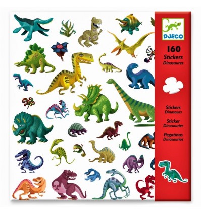 Dinozaury Zestaw Naklejek 160 szt. Djeco 4+