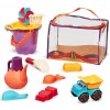 Wiaderko zabawki do piasku w torbie orange B.Toys