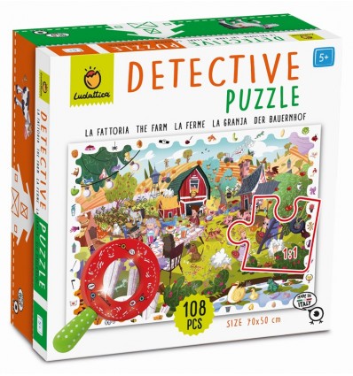 Wieś puzzle - gra detektywistyczna Ludattica 5+