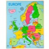 Mapa Europy drewniana układanka 25 el. Bigjigs