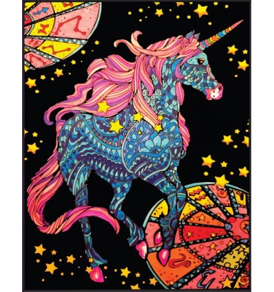 Jednorożec Zodiak Kolorowanka welwetowa 47 x 35 cm