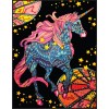 Jednorożec Zodiak Kolorowanka welwetowa 47 x 35 cm