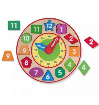 Zegar z sorterem kształty kolory cyfry Melissa