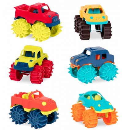 6 Monster Trucków zestaw w torbie B.Toys
