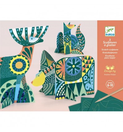 Wydrapywanka Zwierzęta Folk Djeco 7+