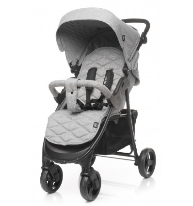 Tani ale wysokiej jakości wózek spacerowy 4BABY Rapid 2018 Light Grey