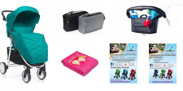 Mega zestaw wózek 4BABY RAPID 2018 i akcesoria