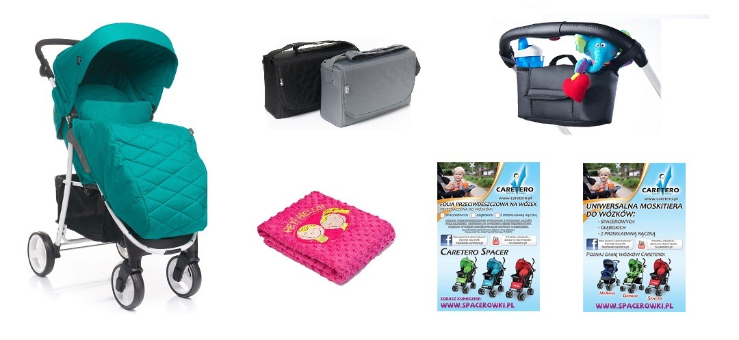 Mega zestaw wózek 4BABY RAPID 2018 i akcesoria